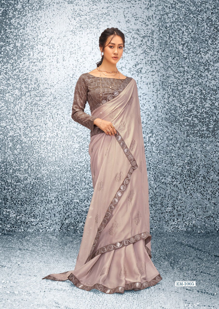Stavan Emily Fancy Stylish Party Wear Chiffon Saree Collection
